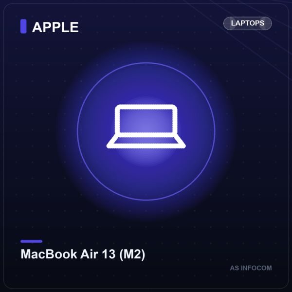 Apple MacBook Air 13 M2 (8-Core CPU, 8GB RAM, 256GB SSD, 13.6" Liquid Retina)
