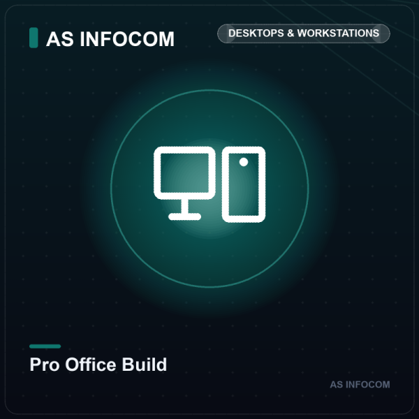 AS Infocom Pro Office Build (Intel Core i5-12400, 16GB DDR4, 512GB SSD)