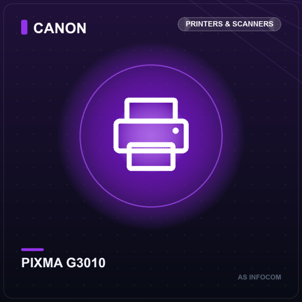 Canon PIXMA G3010 All-in-One Wireless Ink Tank Colour Printer (Print, Scan, Copy)