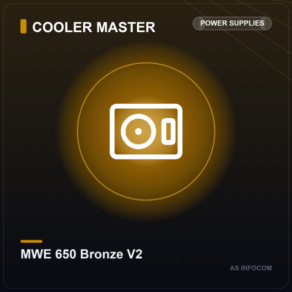 Cooler Master MWE 650 Bronze V2 650W 80+ Bronze Non-Modular Power Supply
