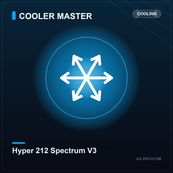 Cooler Master Hyper 212 Spectrum V3 ARGB CPU Air Cooler