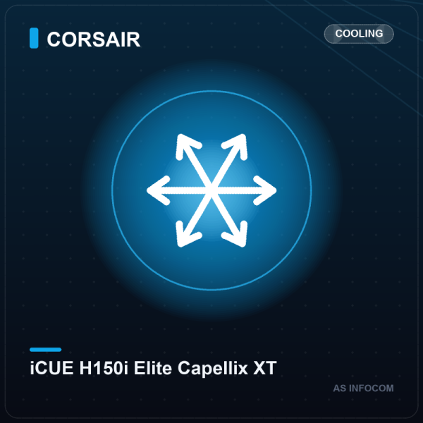 Corsair iCUE H150i Elite Capellix XT 360mm AIO Liquid Cooler (Black)