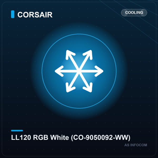 Corsair iCUE LL120 RGB Triple Pack (White) with Lighting Node PRO