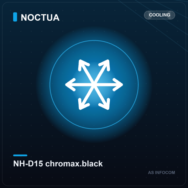 Noctua NH-D15 chromax.black Dual-Tower CPU Cooler