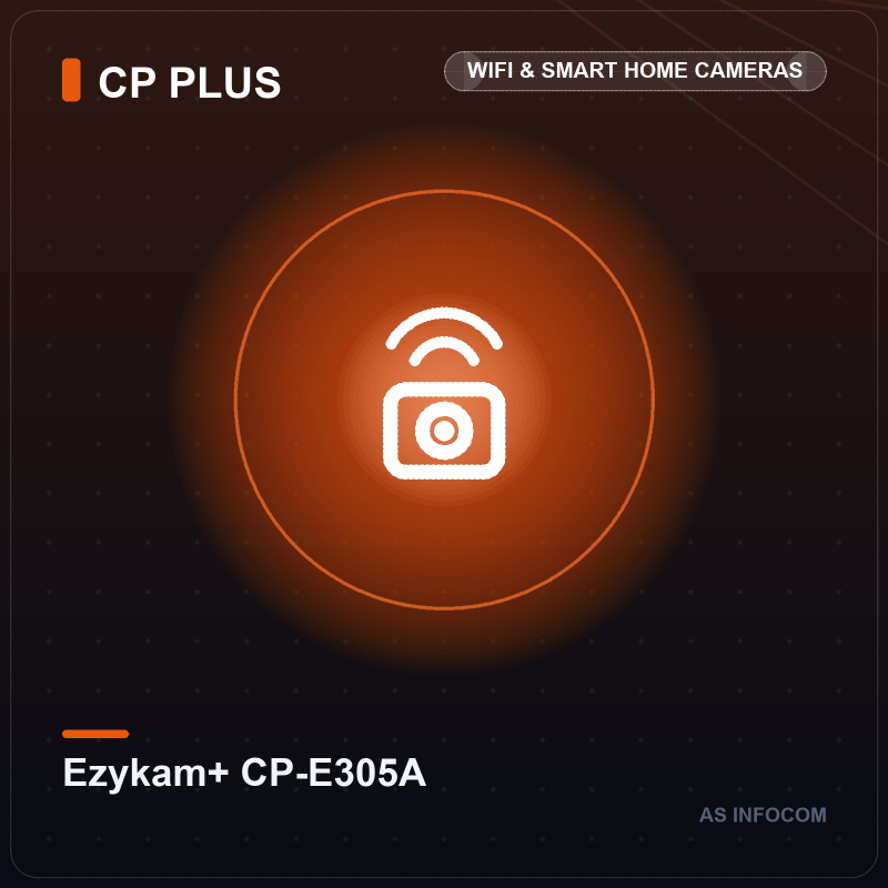 CP Plus Ezykam+ 3MP Pan/Tilt Smart WiFi Camera (2K, 360 Degree)