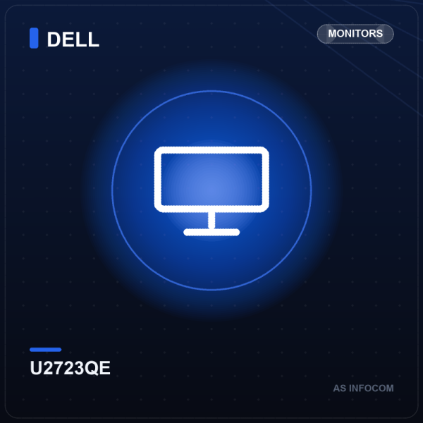 Dell UltraSharp U2723QE 27-inch 4K UHD IPS Black Monitor (USB-C Hub)