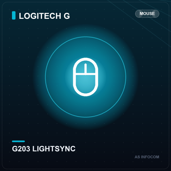 Logitech G G203 LIGHTSYNC Wired Gaming Mouse