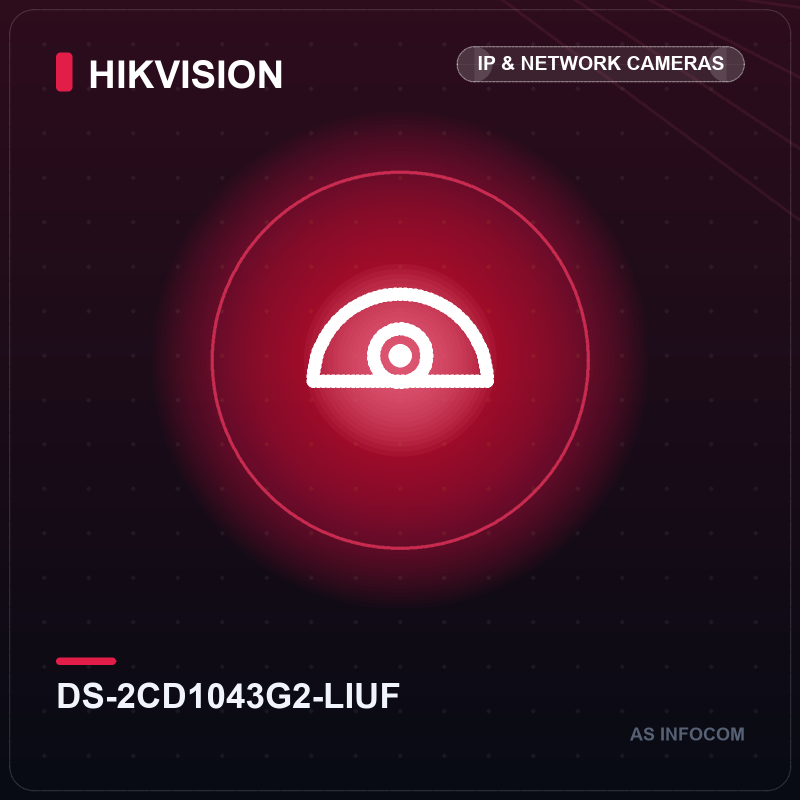 Hikvision DS-2CD1043G2-LIUF 4MP ColorVu PoE Bullet IP Camera (4MP, 2.8mm, Built-in Mic)