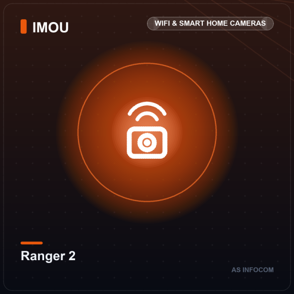 Imou Ranger 2 Indoor Pan/Tilt WiFi Security Camera (1080p, Human Detection)