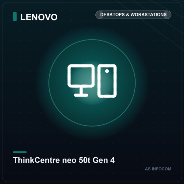Lenovo ThinkCentre neo 50t Tower (Intel Core i5-13400, 8GB DDR4, 512GB SSD)