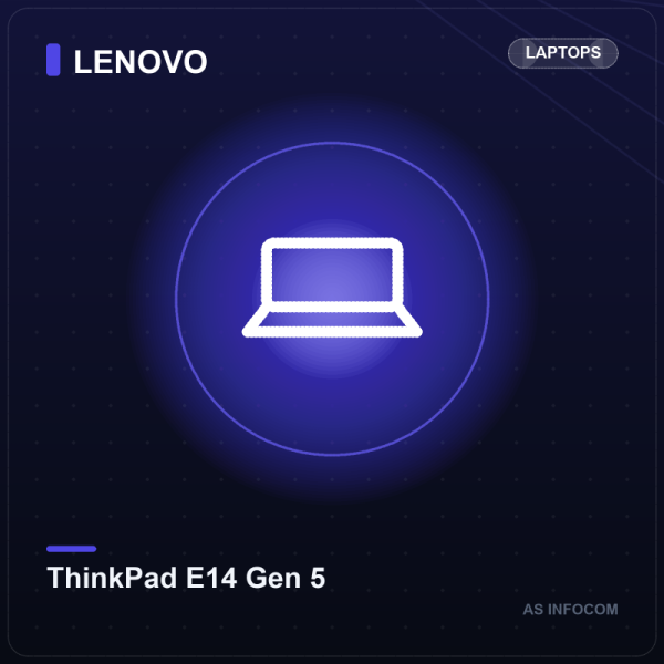 Lenovo ThinkPad E14 Gen 5 Business Laptop (Intel Core i5-1335U, 16GB RAM, 512GB SSD, 14" WUXGA)