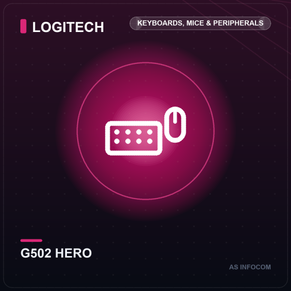 Logitech G502 HERO Wired Gaming Mouse (25,600 DPI, 11 Buttons)