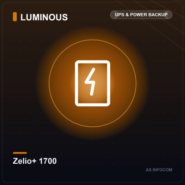 Luminous Zelio+ 1700 Pure Sine Wave Home Inverter (1500VA)