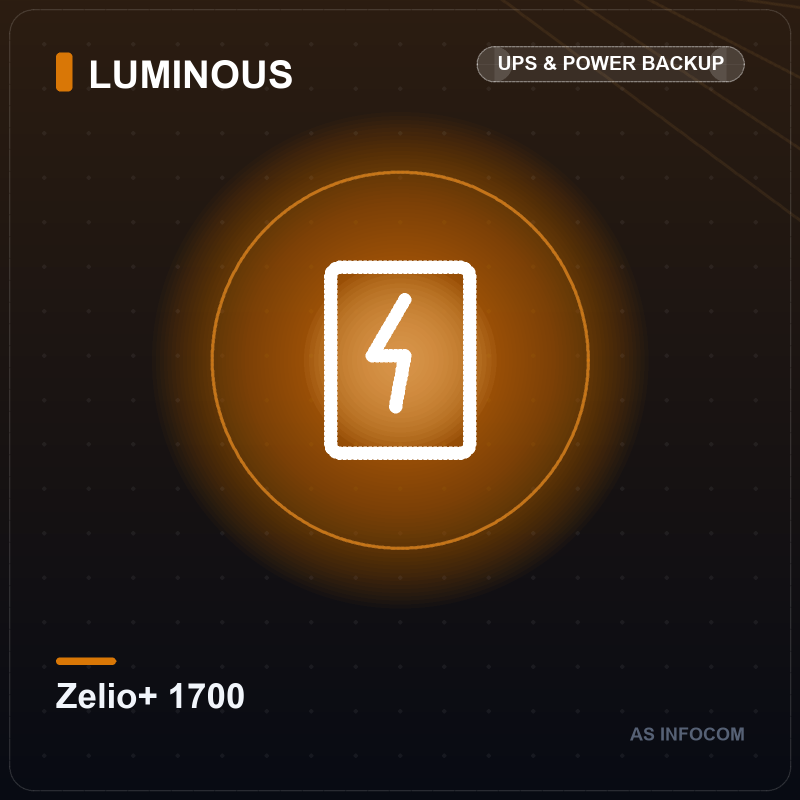 Luminous Zelio+ 1700 Pure Sine Wave Home Inverter (1500VA)