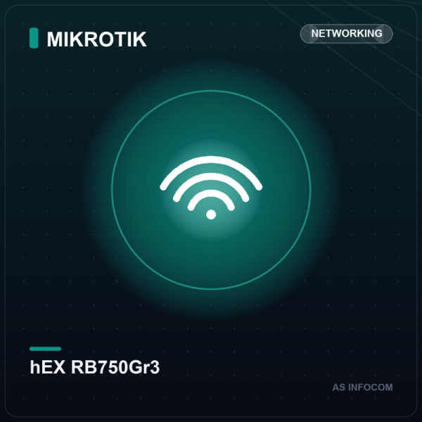 MikroTik hEX RB750Gr3 5-Port Gigabit Ethernet Router