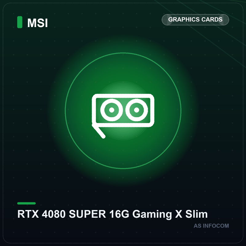 MSI GeForce RTX 4080 SUPER 16G Gaming X Slim 16GB GDDR6X Graphics Card
