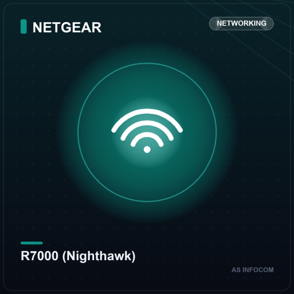 Netgear Nighthawk R7000 AC1900 Dual-Band Wi-Fi Gigabit Router