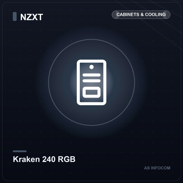NZXT Kraken 240 RGB AIO Liquid CPU Cooler with LCD Display