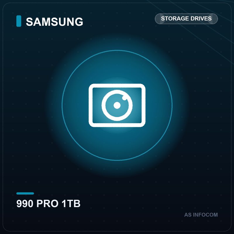 Samsung 990 PRO 1TB PCIe 4.0 NVMe M.2 SSD (MZ-V9P1T0BW)