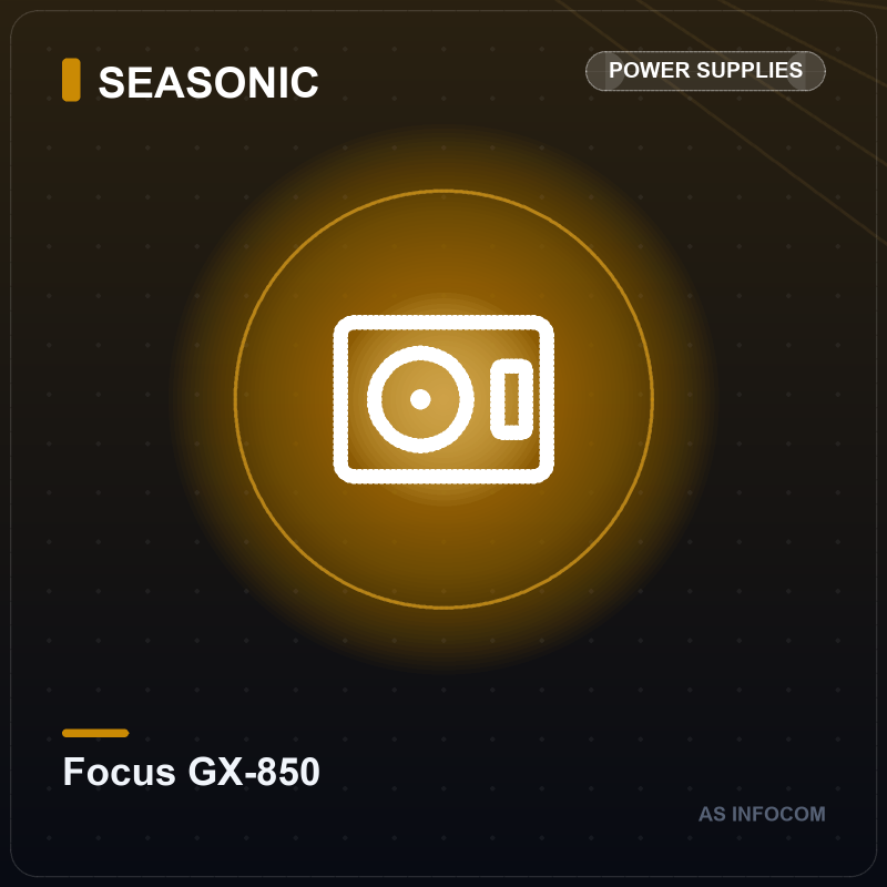 Seasonic Focus GX-850 850W 80+ Gold Fully Modular ATX 3.0 Power Supply