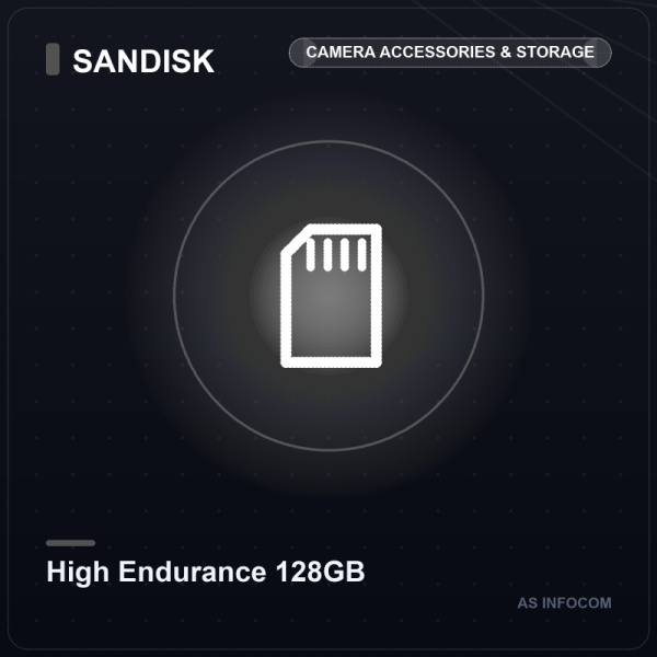 SanDisk High Endurance microSDXC 128GB Surveillance Memory Card (UHS-I, C10, U3, V30)