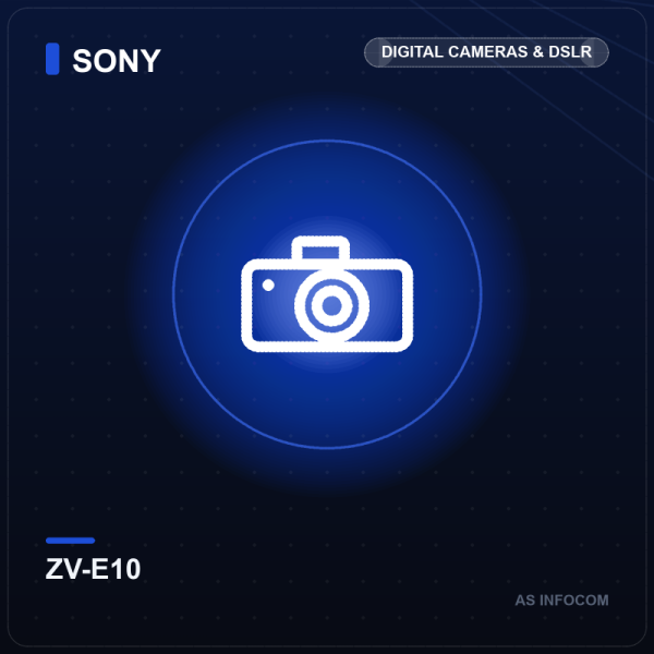 Sony ZV-E10 Vlogging Mirrorless Camera with 16-50mm Lens (24.2MP, 4K)
