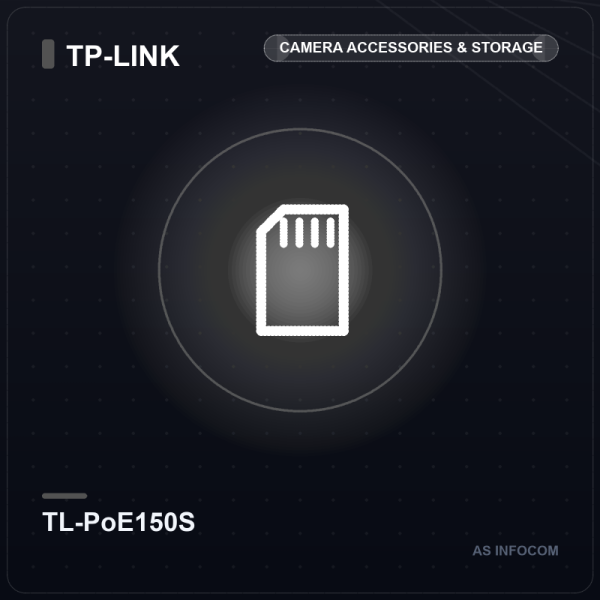 TP-Link TL-PoE150S Gigabit PoE Injector Adapter (802.3af, 48V)