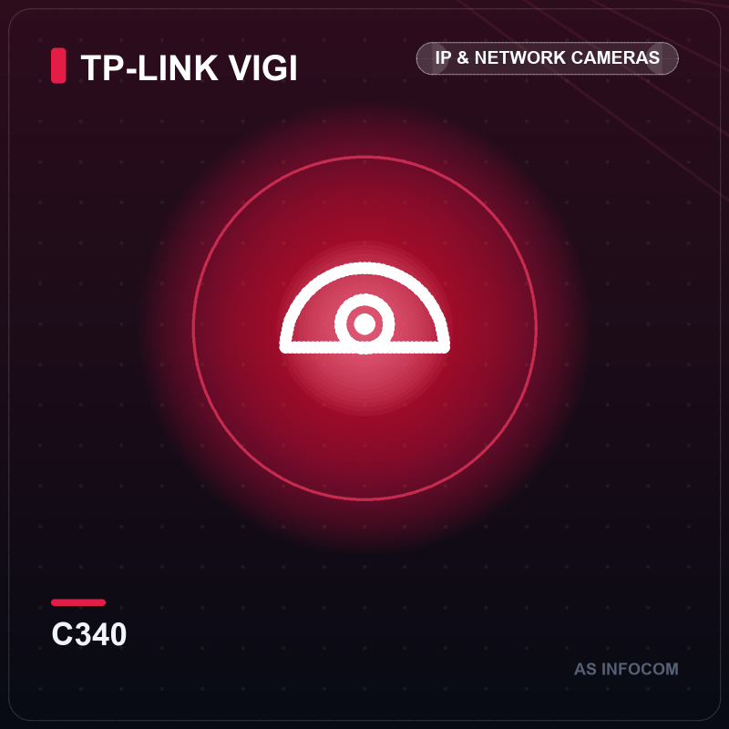 TP-Link VIGI C340 4MP Outdoor Full-Color PoE Bullet IP Camera (4MP, 4mm, Full-Color Night Vision)