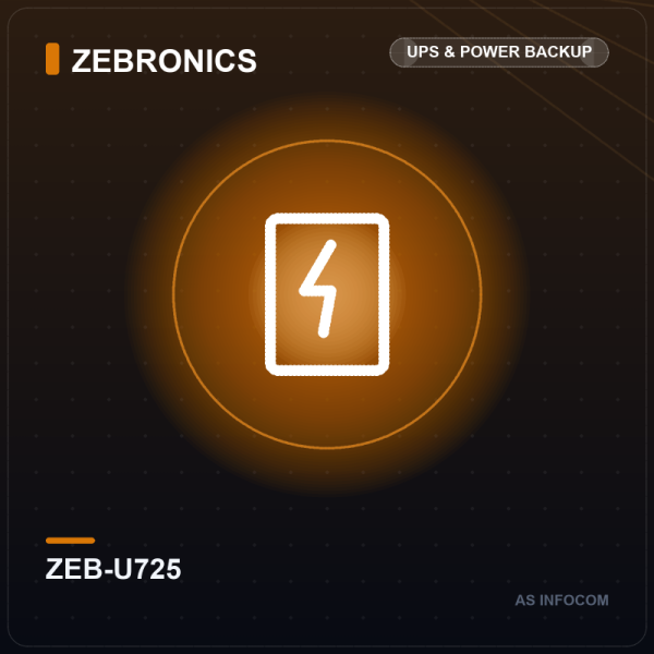 Zebronics ZEB-U725 600VA Line-Interactive UPS for Desktop PC