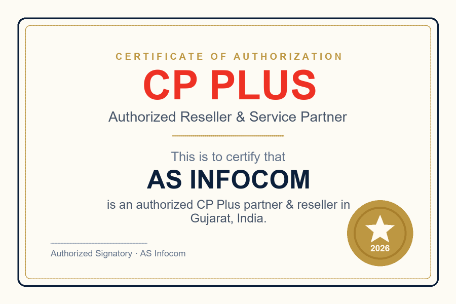 CP Plus authorization certificate